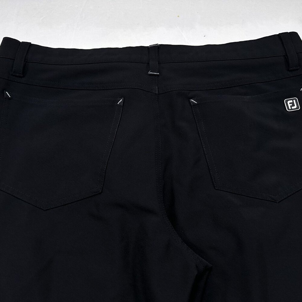 FootJoy FJ Pants Mens 34x34 Black Performance Athletic Fit Stretch 5 Pocket Golf - Picture 5 of 5